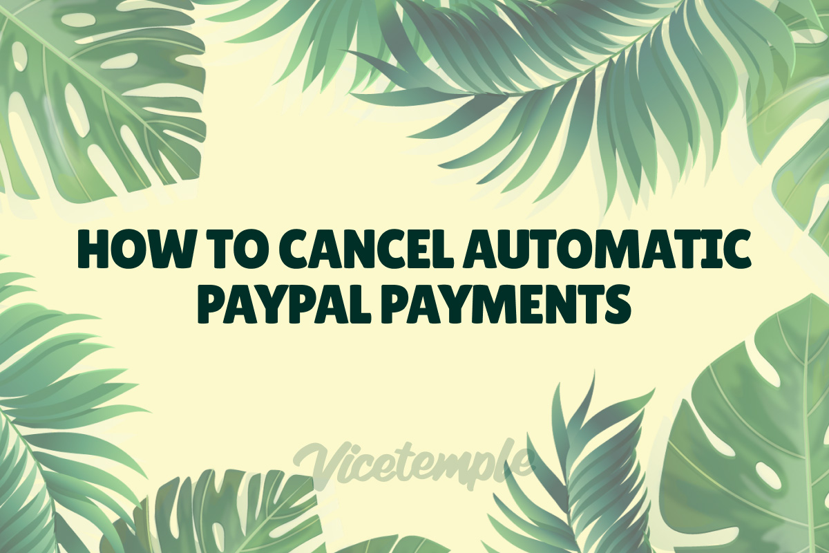 comment annuler un prelevement paypal