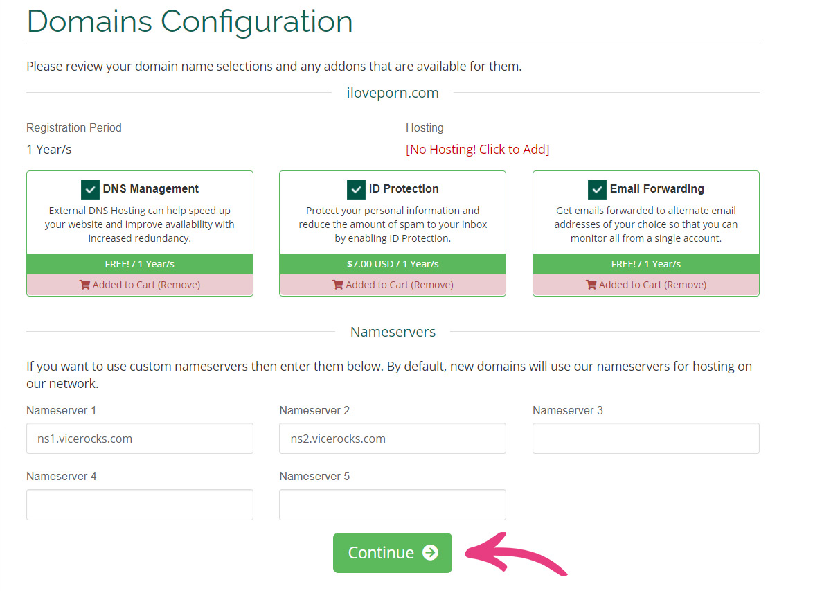 How To Order A New Domain - 06 Domain Configuration