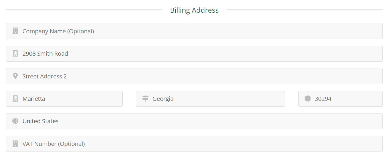 How To Order A New Domain - 10 Checkout Billing Address