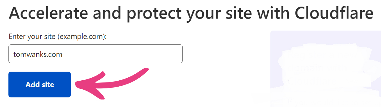 How To Set Up CloudFlare - 03 CloudFlare Add Site
