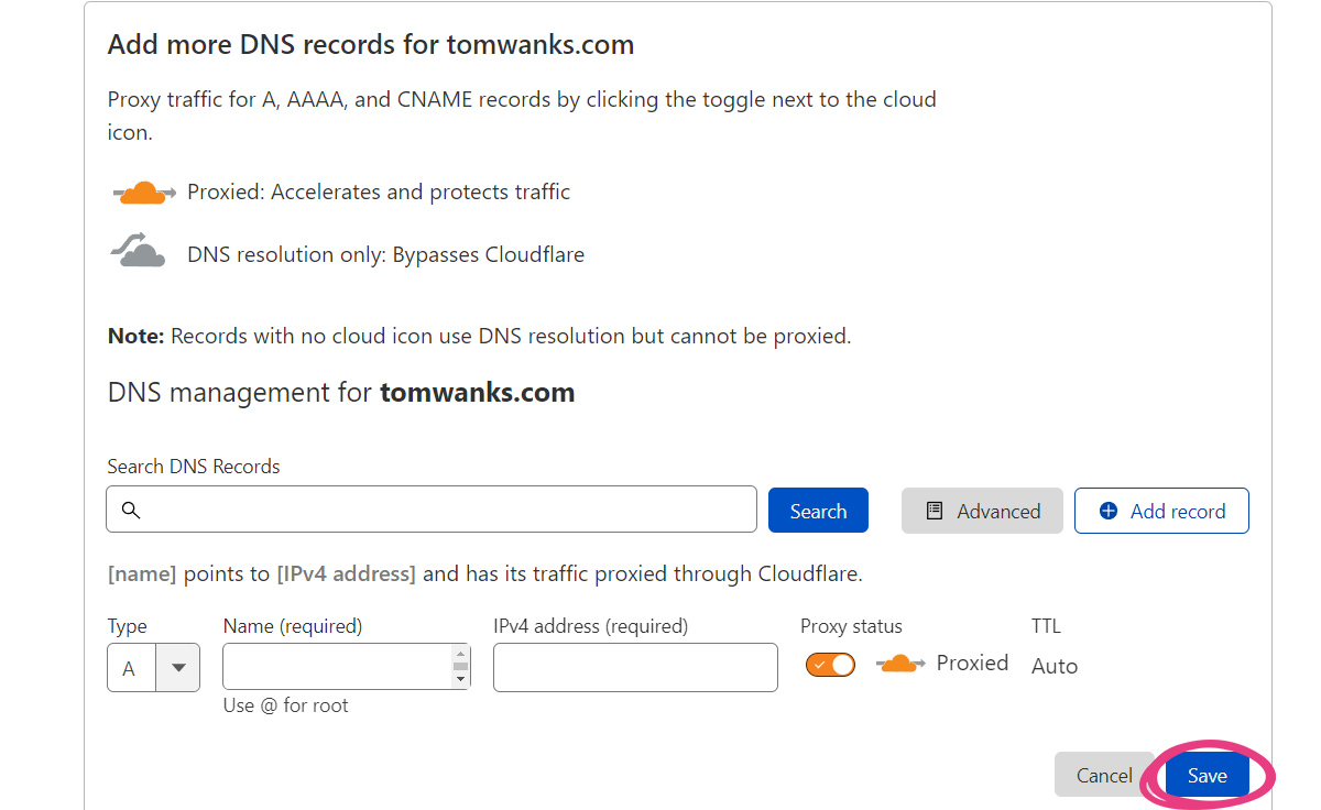How To Set Up CloudFlare - 05 CloudFlare DNS Records Meta