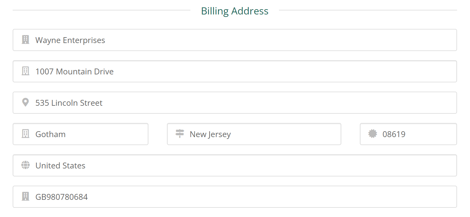 Vicetemple Affiliate - 04 Billing Address