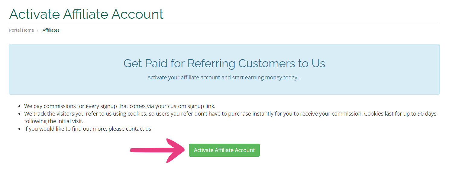 Vicetemple Affiliate - 09 Activate Affiliate Account