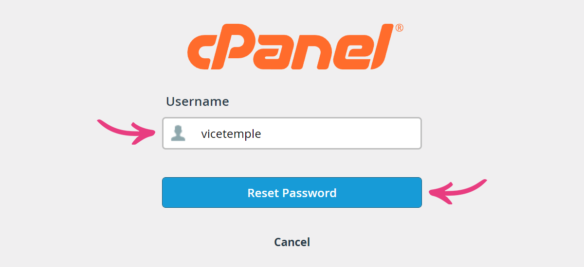 cPanel Credentials - 11 cPanel Username Reset Password