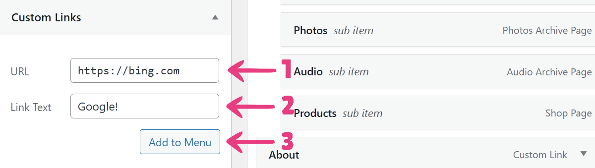 Edit Menu ModelX - 09 New Link