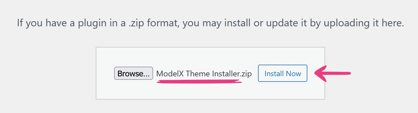 ModelX Install Plugin