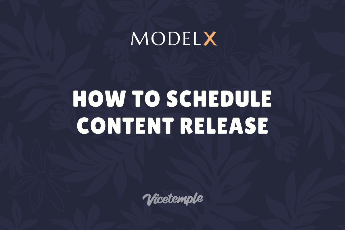 how to schedule content