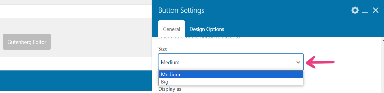 TeaseX Buttons Settings - Size