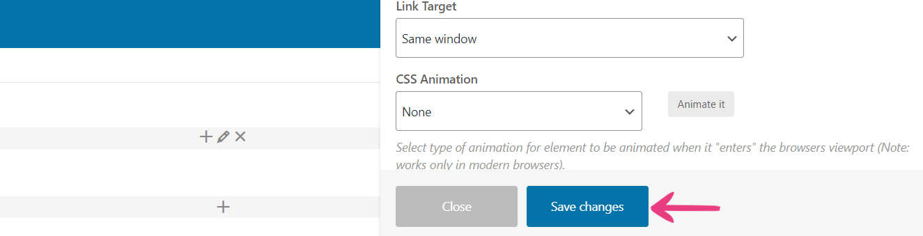 TeaseX CSS Animation - Save Changes