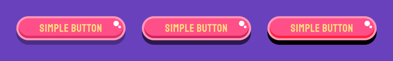 TeaseX Playful Pixie Button Shadow Examples